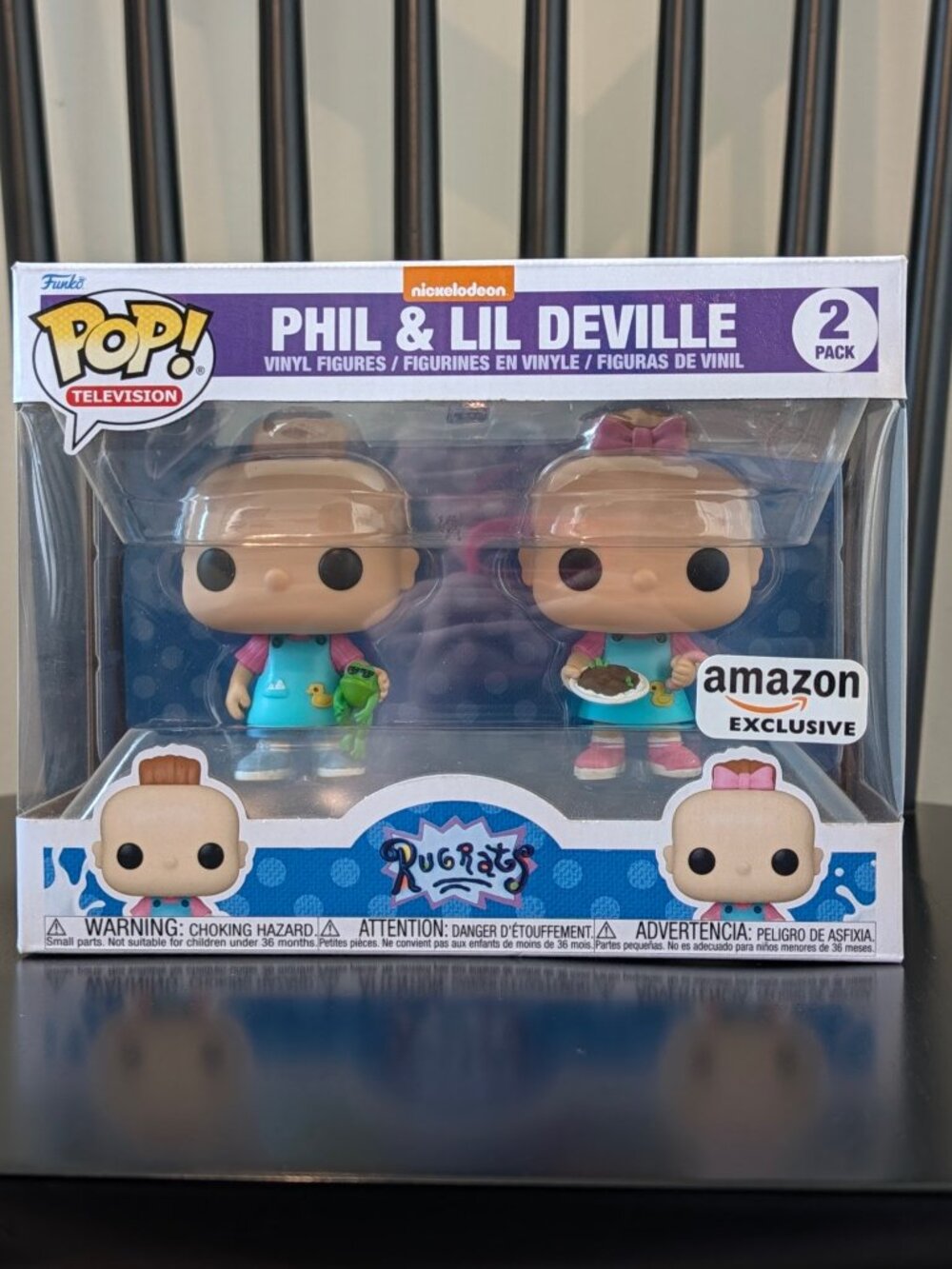 Funko Pop! Rugrats Phil & Lil DeVille 2-Pack Amazon Exclusive Nickelodeon NIB